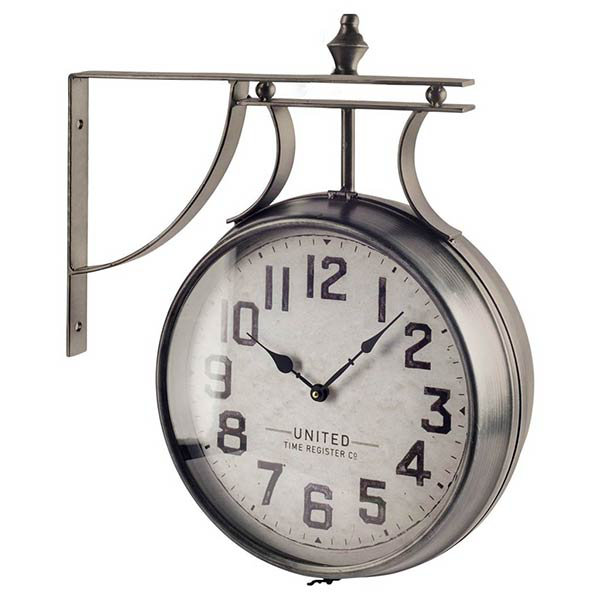 Round Silver Wall Clock & Reviews Joss & Main
